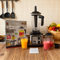 Mixeur-Blender 2-en-1 8500W 2,5L avec Moteur en Cuivre Pur et Acier Inoxydable, Hachoir à Viande Commercial et Domestique