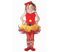 Robe de danse tutu pour filles, tenue de scène de clown pour enfants, robe de ballet tutu pour enfants