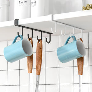 Organizzatore per Utensili da Cucina Senza Foratura, Gancio Appendibile Sotto Pensile per Spatole, <span class=keywords><strong>Mestoli</strong></span> e Tazze - Product Image 3