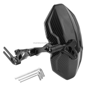 Einstellbare Faux Carbon Fiber Aluminium legierung Motorrad und Fahrrad Heck kotflügel Regenschutz - Product Image 6
