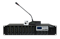 Système de sonorisation Thinuna PP-6284 II, mélangeur audio 8x4, matrice de sonorisation PA, amplificateur de puissance complet, amplificateur de mixage matriciel