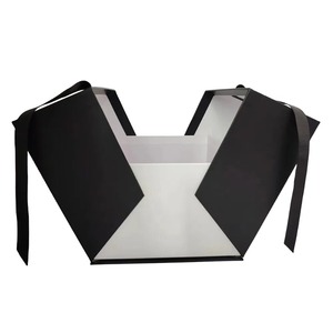 Black luxury gift <b>box</b> perfume <b>box</b> cosmetics gift bag <b>wedding</b> carton can be customized - Product Image 1