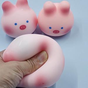 Hot Selling TPR Cute Small Rabbit Pig Shape Super Soft Slow Rebound <b>Squeeze</b> Stress Relief Promotional Toy for Kids Boys Girls - Product Image 3