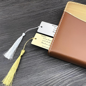 Custom Plated Metal <strong>Bookmark</strong> with Tassel for Book Sublimation Premium Metal Crafts Promotional Item - Product Image 4