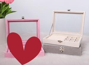 Estuche de Terciopelo <span class=keywords><strong>para</strong></span> Joyas con 24 Compartimentos, Organizador de Joyas, Bandeja, Estuche de Almacenamiento <span class=keywords><strong>para</strong></span> Pendientes, <span class=keywords><strong>para</strong></span> Niñas, Esposas, <span class=keywords><strong>Mamás</strong></span>, Mujeres, Promoción - Product Image 6