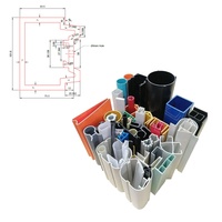 Rail de store en plastique personnalisé, durable et écologique, en PVC blanc, profilé en C extrudé, garantie 2 ans