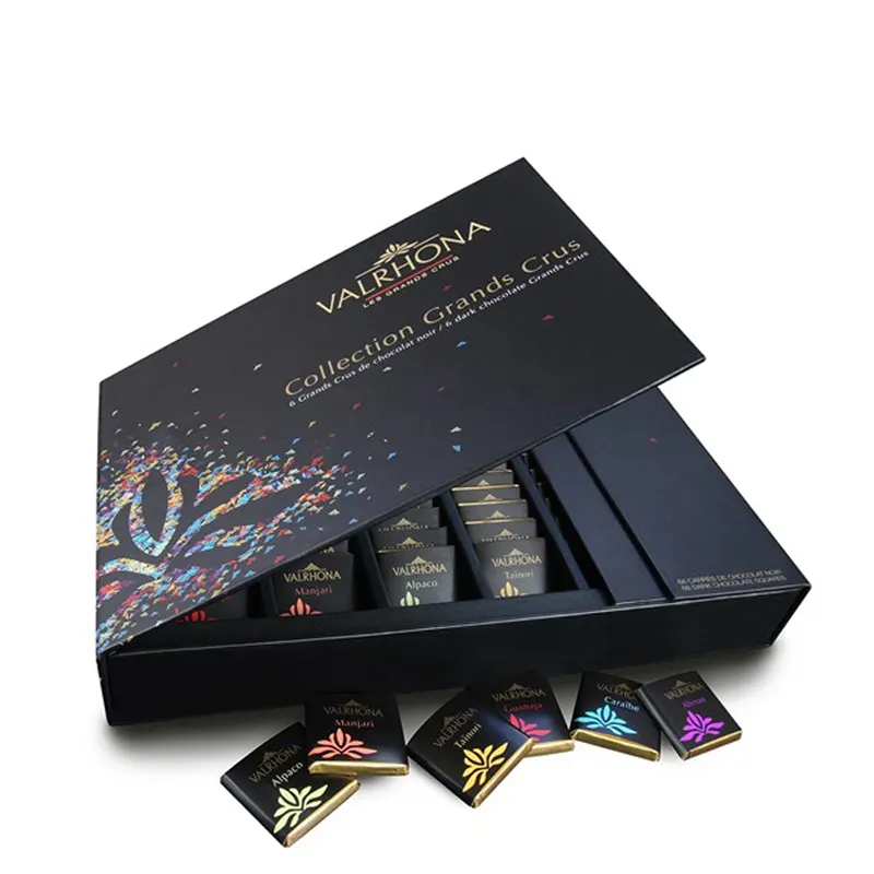 Caja de Chocolate de lujo de alta gama, embalaje de cajas de Chocolate del fabricante
