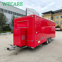 WECARE Remorque de restauration mobile entièrement équipée avec rôtissoire à poulet, cuisine complète et barbecue pour l'extérieur