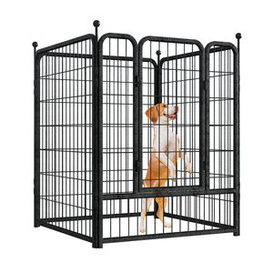 Clôture moderne à huit panneaux pour animaux de compagnie, couverture de <span class=keywords><strong>cage</strong></span> en métal étanche à la poussière pour chats, tente de chenil de taille extérieure avec motif animal pour chiens - Product Image 2