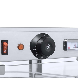 Espositore Riscaldante per Alimenti in Acciaio Inox e Vetro 220V per Ristoranti Commerciali - Product Image 3