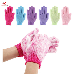 HQ Mixed Proc Discount <b>Body</b> <b>Scrubber</b> Natural Exfoliating Glove Five Fingers Nylon Gloves Deep Clean <b>Body</b> Exfoliating Gloves - Product Image 1