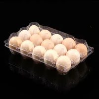 Plateaux à Œufs en Plastique Transparent PET de Gros d'Usine, Boîte Réutilisable pour 15 Œufs de Poule