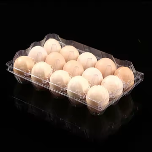 Nhà Máy Bán buôn Pet rõ ràng nhựa thực phẩm khay trứng gà trứng chủ hộp tái sử dụng đóng gói cho 15 lỗ trứng - Product Image 3
