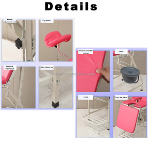 Cama de Examen Ginecológico de Acero Inoxidable Reforzado, Cama de Partos Multifuncional Privada, Silla Ginecológica para Pacientes Ambulatorios - Product Image 3