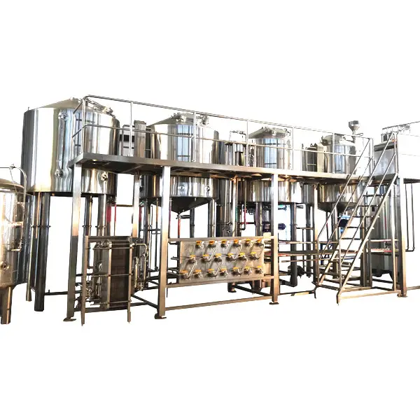 Sistema Automático de fermentación de cerveza, acero inoxidable, 5000L, 50HL, 40BBL, 4 recipientes