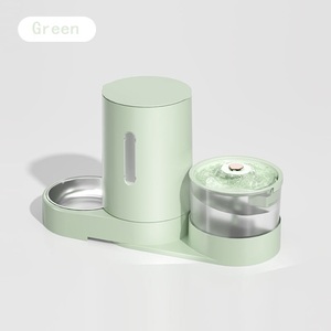 Mangkuk plastik ramah lingkungan anjing listrik cerdas baskom nasi anjing pemisah basah/kering integrasi gandum air pengumpan otomatis - Product Image 3