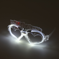 Lunettes LED d'Halloween Bowst Hong |   Lumière carrée à 4 points lumineux, multicolore, à commande facile, motif citrouille souriante, synchronisation musicale |   Vente en gros