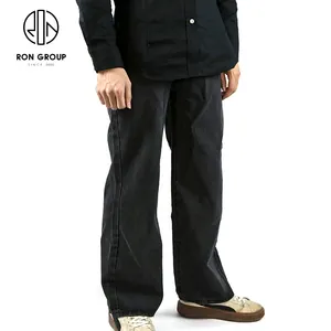 Ropa de trabajo de estilo moderno personalizada, pantalón vaquero suave de manga corta para hotel