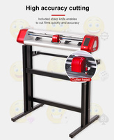 Cortadora de Vinilo Automática C24 de 720 mm, Ancho Máximo de Corte de 610 mm, Plotter de Impresión y Corte con Cámara, WiFi Opcional y Soporte de Piso