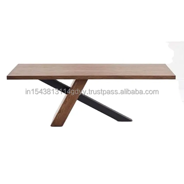 Tavolo centrale rettangolare classico grandi tavoli da pranzo quadrati in legno rustico