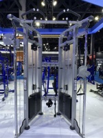 Machine de musculation professionnelle ergonomique à double poulie réglable pour entraînement en salle de sport