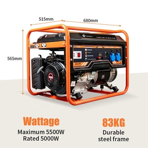 เครื่องกำเนิดไฟฟ้าเบนซินแบบพกพา TieKeHan 2800W, เครื่องยนต์สูบเดียว 4 จังหวะ ระบายความร้อนด้วยอากาศ 3.2 กิโลวัตต์ สำหรับสำรองไฟบ้าน - Product Image 2