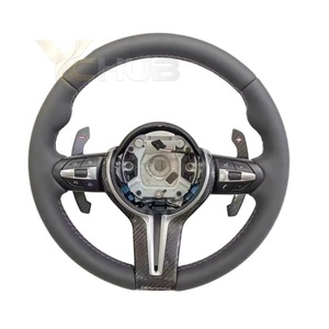 Volant de <span class=keywords><strong>voiture</strong></span> en cuir style <span class=keywords><strong>circuit</strong></span> pour BMW E92 F30 F10 E60 F31 F82 E61 E90 E39 F36 F07 F93 E87 F20 E89 F40 - Product Image 3