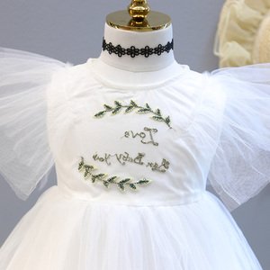 Robe de cocktail décontractée d'été en coton brodé pour filles, vêtements pour enfants, recherche de distributeur en gros - Product Image 2