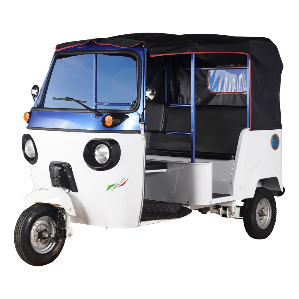 Nuovo disegno della cina blu elettrico pedicab risciò triciclo tutu bajaj tre ruote auto prezzo
