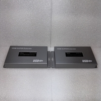 DTECH ekstensi Keyboard, DT-7084A(GS) 60M 4K 60Hz 30Hz HDMI USB Mouse ekstensi KVM Extender melalui Cat5e/6 kabel