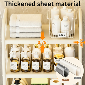 Nouvelle étagère de rangement extensible à 3 niveaux pour salle de bain, à poser au-dessus des toilettes, avec paniers et étagères réglables, organisateur gain de place au-dessus des toilettes - Product Image 5