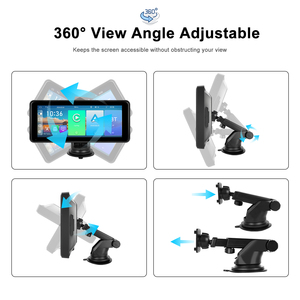 Podofo di động không dây Carplay/Android Auto 6.86 inch HD màn hình xe Màn hình Airplay Android Cast BT âm nhạc FM Transmitter - Product Image 4