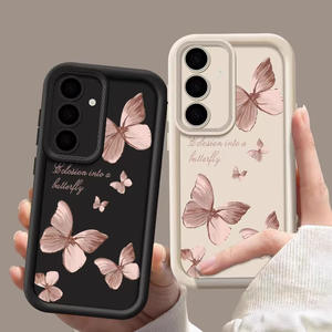 Dream Butterfly Anti-Fall Soft TPU Phone Case Grip para <span class=keywords><strong>Samsung</strong></span> A15/A55/A24/A23/S24Ultra/S23Fe Modelos compatibles A32 A13 - Product Image 3
