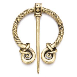 Broche Penannular Vikingo para Capa, Bufanda y Chal, de Aleación Chapada Vintage, Regalos Promocionales - Product Image 1