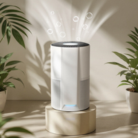 Purificateur d'air domestique compact avec verrouillage enfant, élimine les poils et les squames d'animaux (chats, chiens) pour les familles avec animaux de compagnie, salon