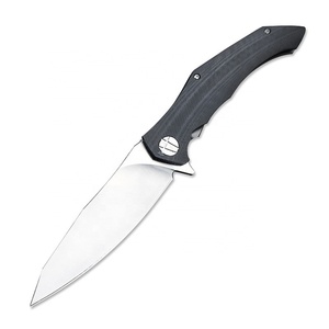 Navaja de Bolsillo EDC con Hoja de Acero D2 de 3.62 Pulgadas, Cuchillo Plegable de Supervivencia y Rescate para Exteriores con Mango de G10 y Acero 420 para Camping - Product Image 1