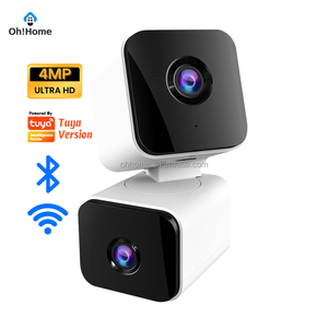 Tuya Smart WiFi 2K 4MP Home Dual Lens Security Monitor Auto Tracking PIR Detection Audio Google Home Alexa Connectivity Camera