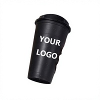 Gobelet de voyage réutilisable en plastique multicolore avec couvercle à boire directement, sans BPA, pour boissons froides, idéal pour la salle de sport, café glacé et jus