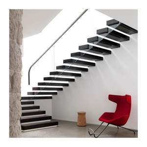 Foshan Factory Loft Escaleras flotantes Escalera en espiral Escalera flotante Escalera de vidrio Escalera flotante - Product Image 2