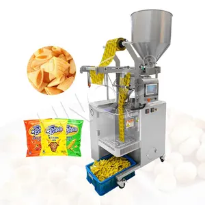 HNOC Automatic Puff Corn Pasta Onion Flavored Rings Nitrogen Fill Potato Popcorn Chip Pack Machine Price