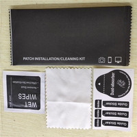Bolsa de limpieza de tela para pantalla de Teléfonos 4 en 1, accesorios, Kit de limpieza de instalación, toallita seca y húmeda, Kit de limpieza para teléfono móvil