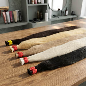 ผมสีสวยสดใสแบบรัสเซีย ผมตรงแบบเป็นมัด 100% ผมแท้เวียดนาม พร้อมส่ง สีสันสดใส ปลายผมแข็งแรง - Product Image 1