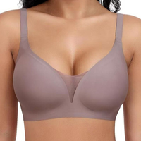 Soutien-gorge sans couture une pièce pour femme avec fermeture dorsale, bretelles réglables, sans armatures, confortable, extensible, doux et offrant un bon maintien