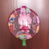 Ensemble de ballons gonflables doubles pour enfants belle balle de dessin animé ballon flottant feuille matériel en gros nouvelle balle