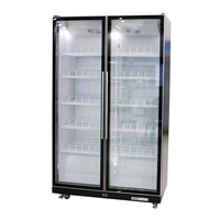 Distributeurs automatiques intelligents, prix départ usine, vitrine réfrigérée commerciale Pepsi à porte vitrée simple, avec système logiciel