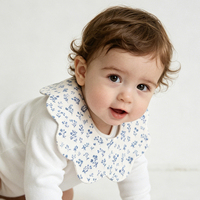 Bavoir personnalisé à manches longues pour bébé, de qualité usine, pour l'éducation à l'étiquette à table