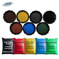 Besi warna kustom pigmen kuning oksida coklat abu-abu merah Fe2O3 pigmen bubuk untuk cat & lapisan & Plastik