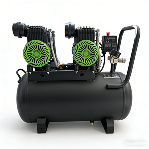 <span class=keywords><strong>Compresseur</strong></span> d'<span class=keywords><strong>air</strong></span> à piston portable sans huile à 4 cylindres, directement de l'usine |   Alimenté par courant alternatif 220V 60Hz |   Réservoir d'<span class=keywords><strong>air</strong></span> refroidi par <span class=keywords><strong>air</strong></span> de <span class=keywords><strong>50L</strong></span> - Product Image 5