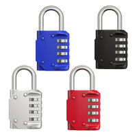 Cadenas à combinaison à 4 chiffres en alliage de zinc, serrure de sécurité à mot de passe, antivol robuste pour casier, armoire, portail