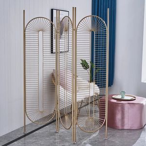 División <span class=keywords><strong>de</strong></span> Espacios <span class=keywords><strong>para</strong></span> <span class=keywords><strong>Sala</strong></span> <span class=keywords><strong>de</strong></span> Estar, Biombo Plegable y Móvil <span class=keywords><strong>de</strong></span> Metal, Decoración <span class=keywords><strong>de</strong></span> Media Pared, Estilo Lujoso y Sofisticado - Product Image 3